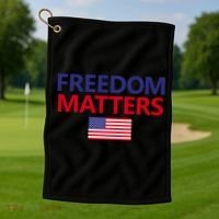 Freedom Matters USA Flag Golf Towel thumb 1