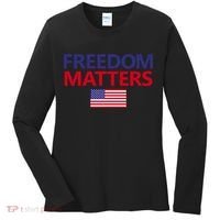 Freedom Matters USA Flag Women's Long Sleeve Shirt thumb 0