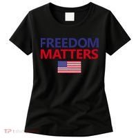 Freedom Matters USA Flag Women's T-Shirt thumb 0