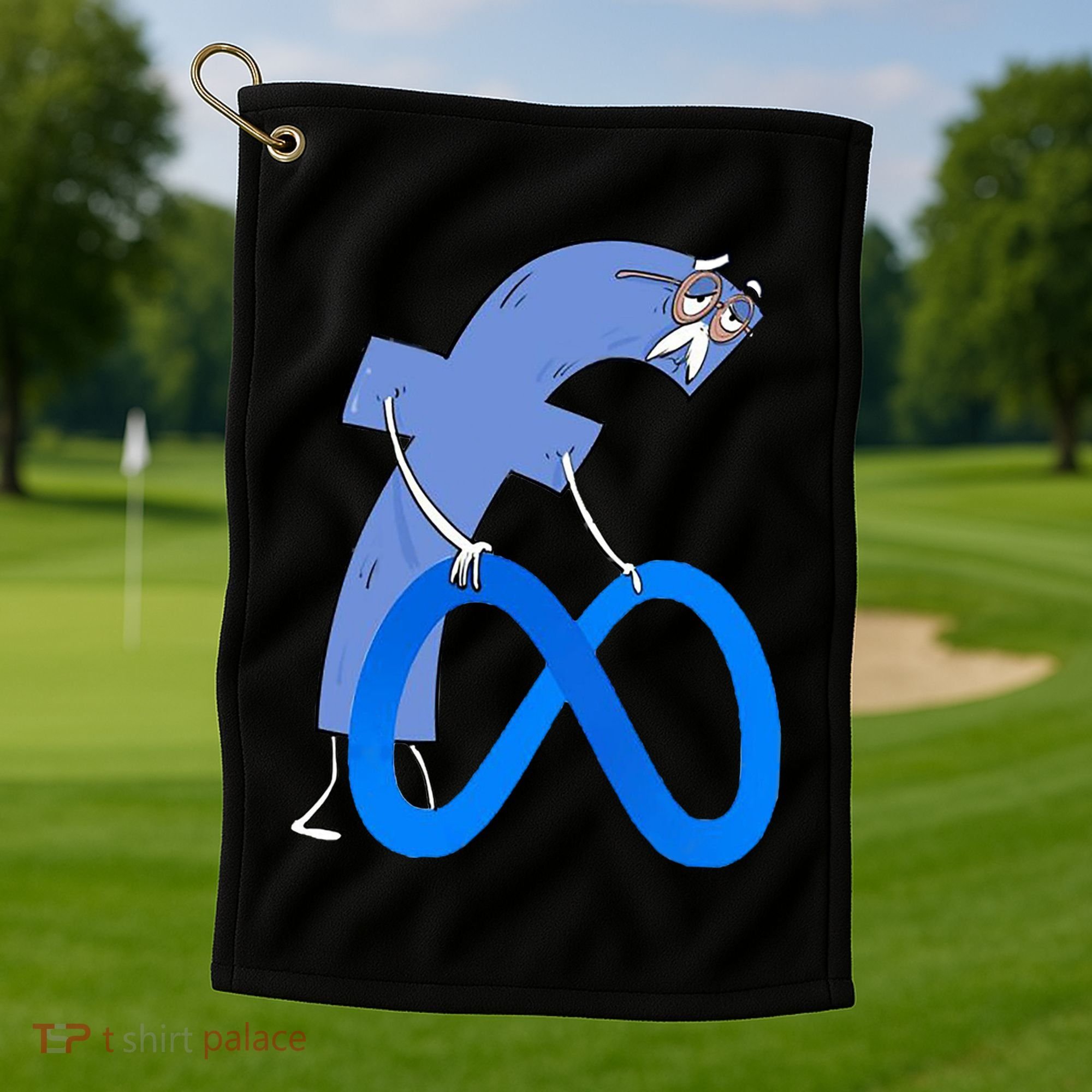 F*ck Meta Verse Facebook Golf Towel