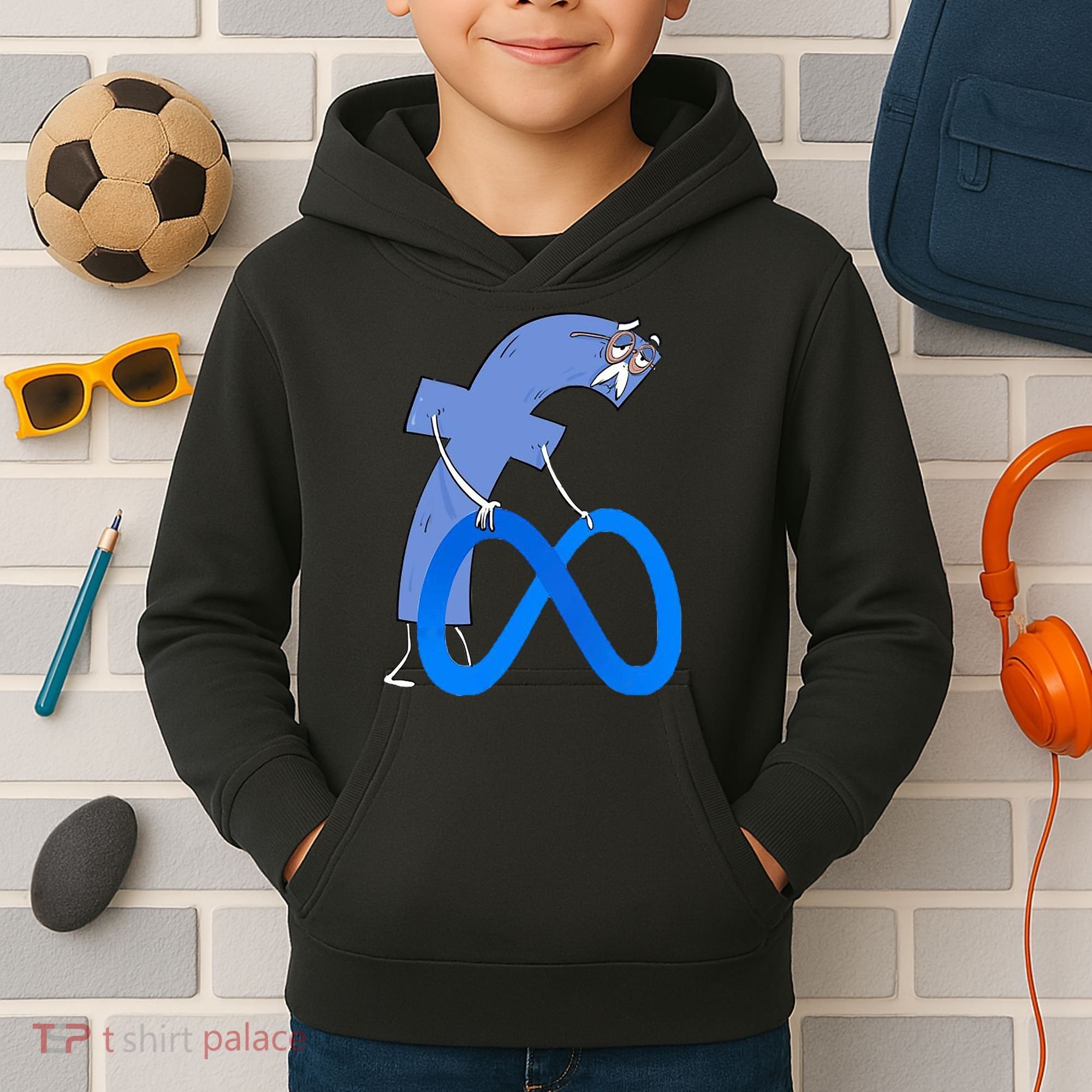 F*ck Meta Verse Facebook Kids Hoodie