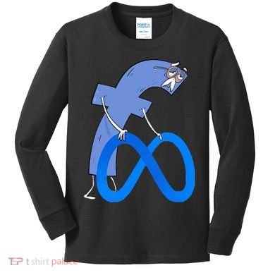F*ck Meta Verse Facebook Kids Long Sleeve Shirt