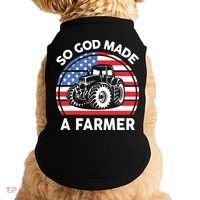 Famer Men Women Kids Funny So God Made A Farmer Doggie Tank thumb 0