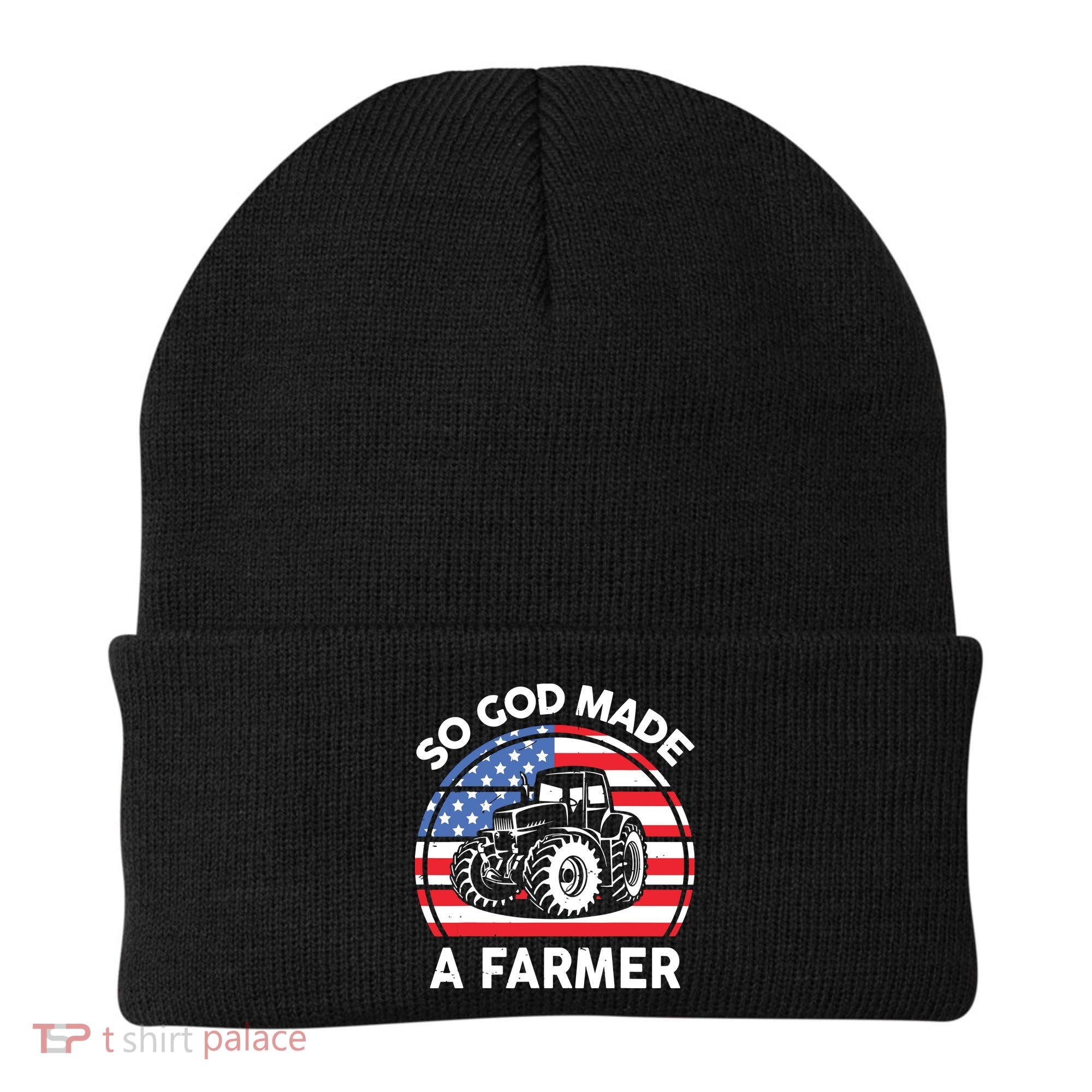 Famer Men Women Kids Funny So God Made A Farmer Beanie