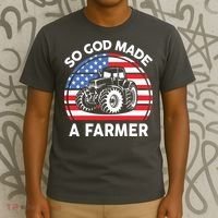 Famer Men Women Kids Funny So God Made A Farmer T-Shirt thumb 3