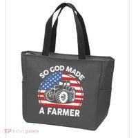 Famer Men Women Kids Funny So God Made A Farmer Tote Bag thumb 3