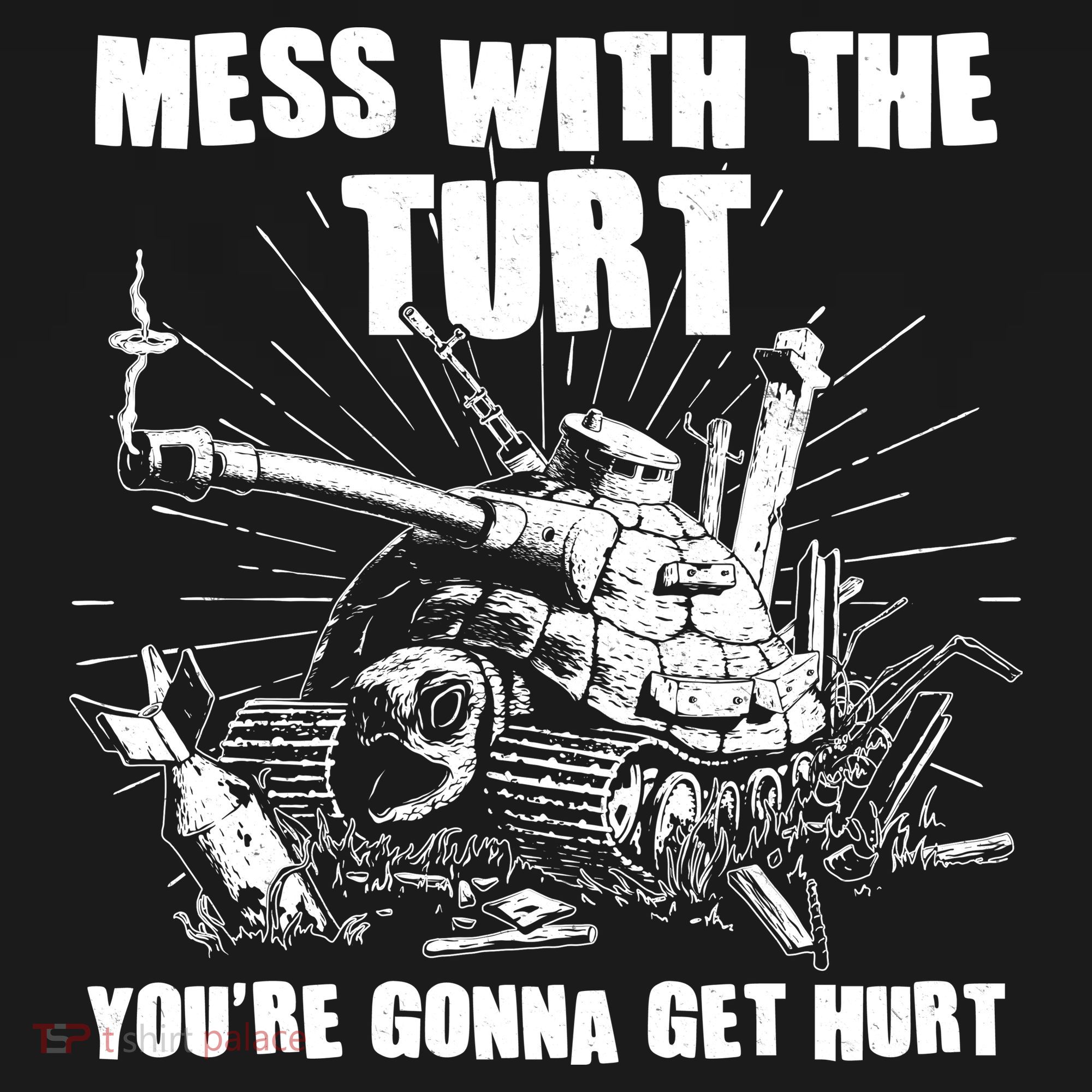 Funny Mess With The Turt You're Gonna Get Hurt Battle Turtle Backpack
