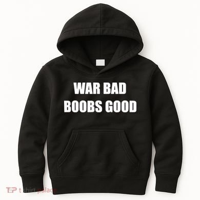 Funny Meme War Bad Boobs Good Joke Kids Hoodie