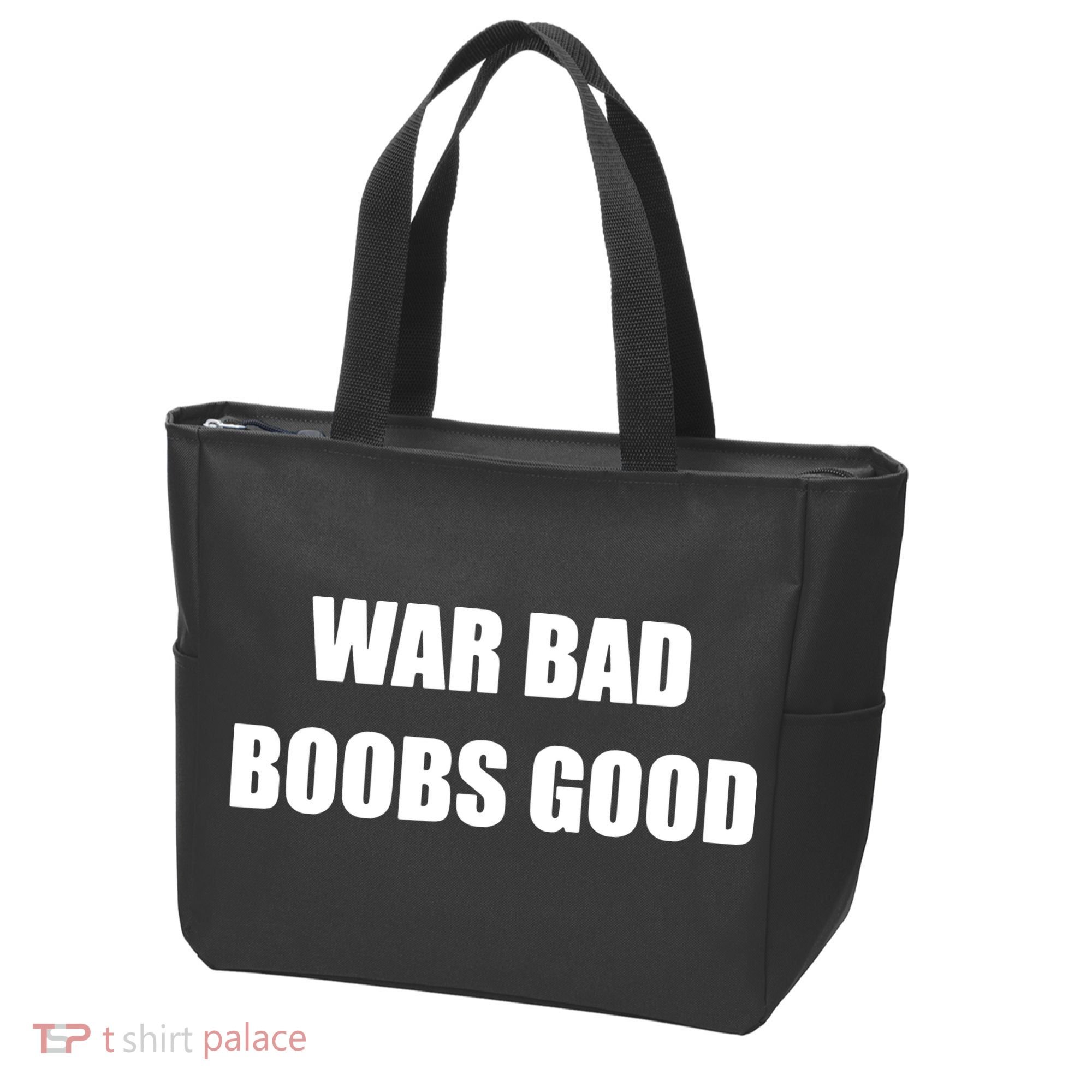Funny Meme War Bad Boobs Good Joke Tote Bag