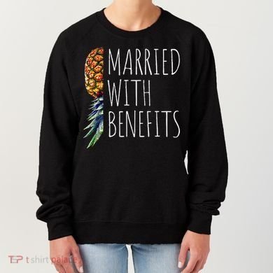 Funny Married With Benefits Upside Down Pineapple Swinger Women's Sweatshirt