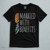 Funny Married With Benefits Upside Down Pineapple Swinger T-Shirt thumb 5