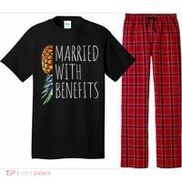Funny Married With Benefits Upside Down Pineapple Swinger Pajama Set thumb 0