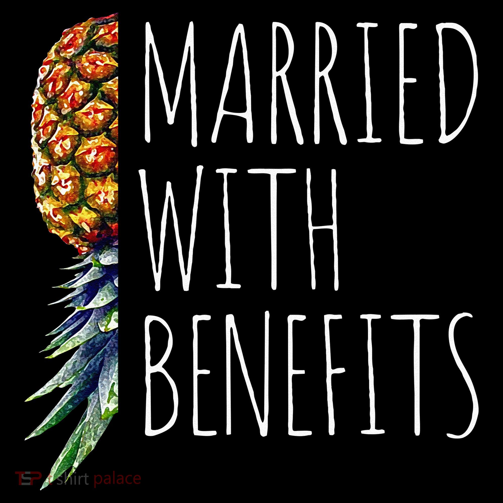 Funny Married With Benefits Upside Down Pineapple Swinger Ornament