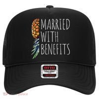 Funny Married With Benefits Upside Down Pineapple Swinger Hat thumb 0