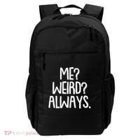 Funny Me? Weird? Always. Backpack thumb 0