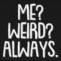 Funny Me? Weird? Always. Kids Hoodie thumb 5