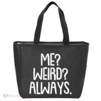 Funny Me? Weird? Always. Tote Bag thumb 0
