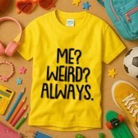 Funny Me? Weird? Always. Kids T-Shirt thumb 3
