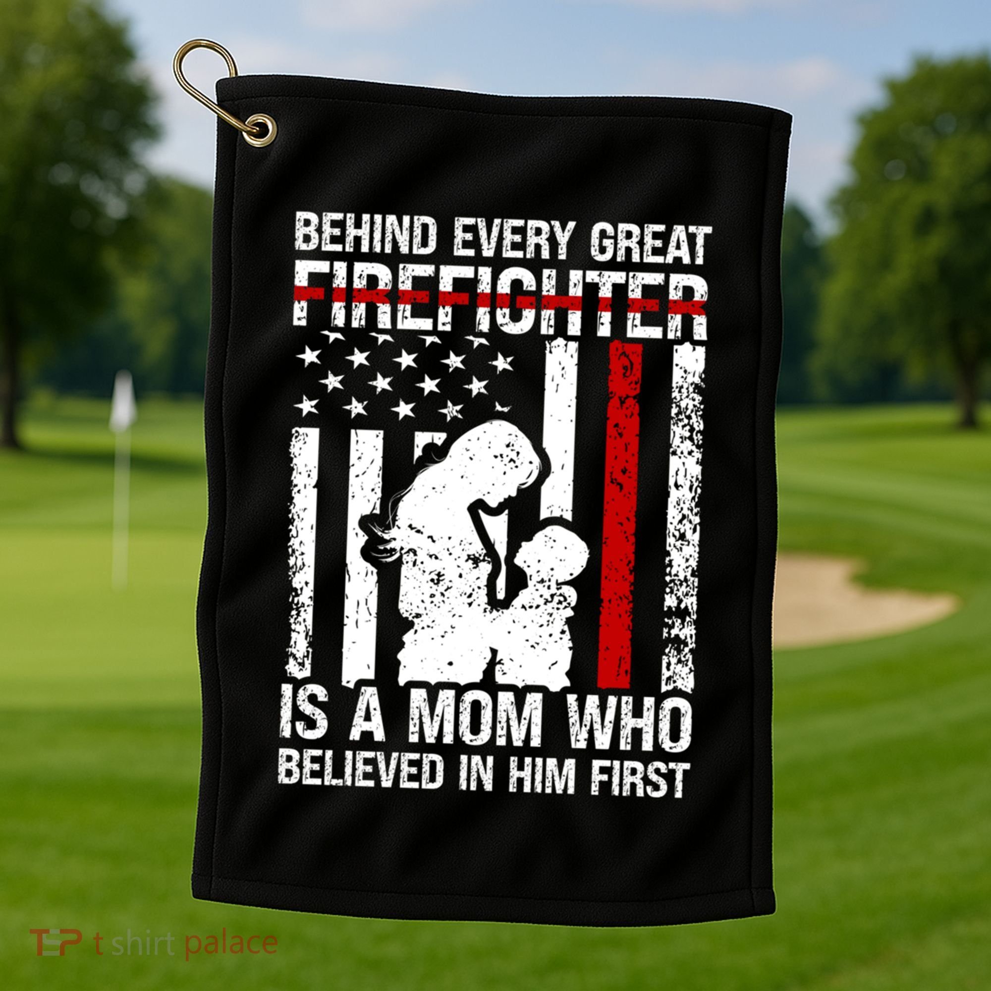 Firefighter Mom Who Believed Fire Mom Firefighter Mother Great Gift Golf Towel