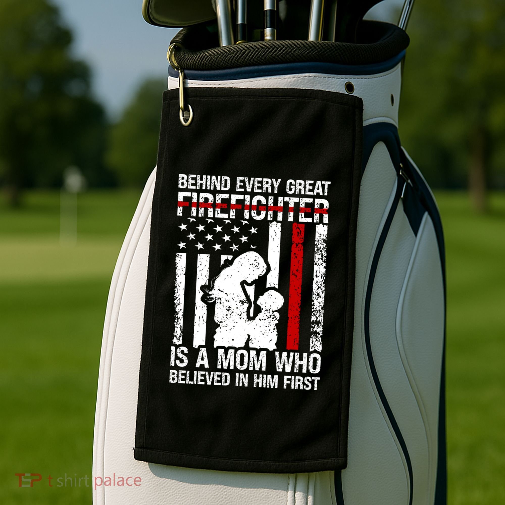 Firefighter Mom Who Believed Fire Mom Firefighter Mother Great Gift Golf Towel
