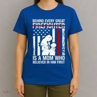 Firefighter Mom Who Believed Fire Mom Firefighter Mother Great Gift T-Shirt thumb 4