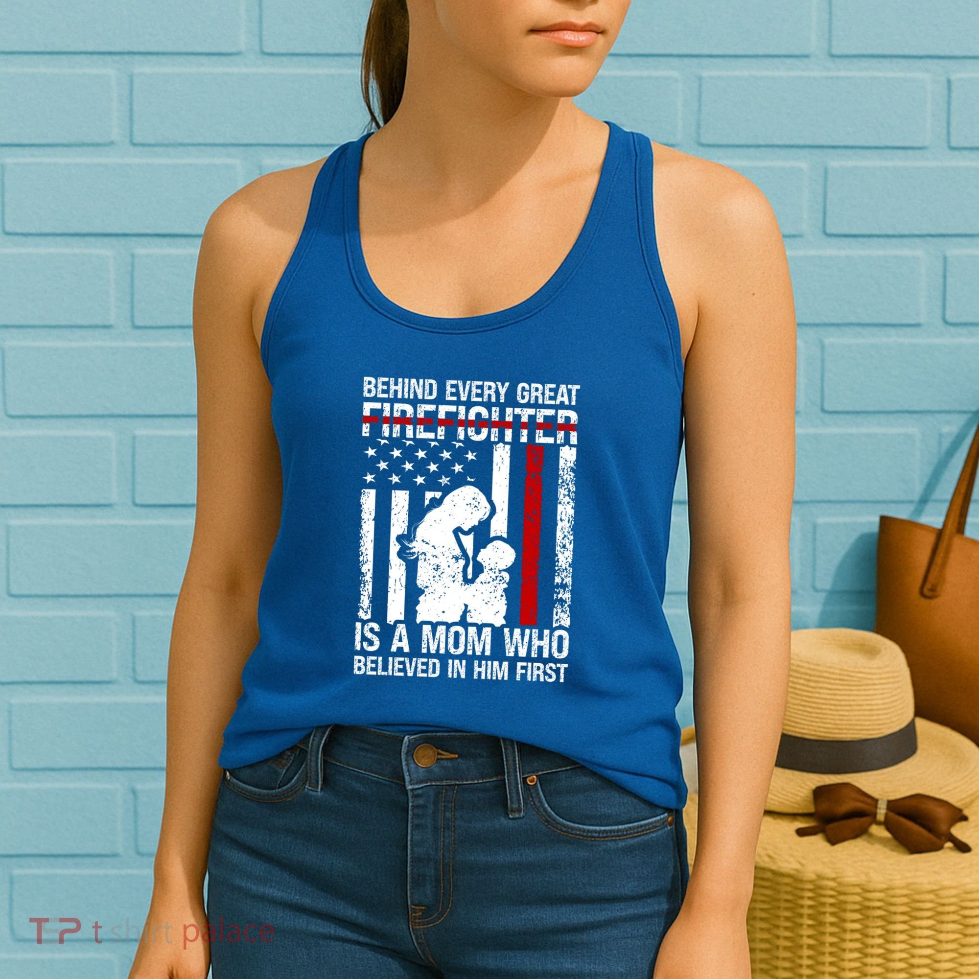 Firefighter Mom Who Believed Fire Mom Firefighter Mother Great Gift Women's Tank Top