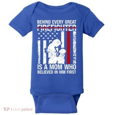 Firefighter Mom Who Believed Fire Mom Firefighter Mother Great Gift Baby Bodysuit