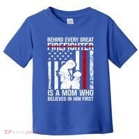 Firefighter Mom Who Believed Fire Mom Firefighter Mother Great Gift Toddler T-Shirt thumb 0