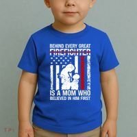 Firefighter Mom Who Believed Fire Mom Firefighter Mother Great Gift Toddler T-Shirt thumb 2