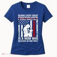 Firefighter Mom Who Believed Fire Mom Firefighter Mother Great Gift Women's T-Shirt thumb 0