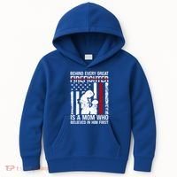 Firefighter Mom Who Believed Fire Mom Firefighter Mother Great Gift Kids Hoodie thumb 0