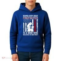 Firefighter Mom Who Believed Fire Mom Firefighter Mother Great Gift Kids Hoodie thumb 4