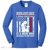Firefighter Mom Who Believed Fire Mom Firefighter Mother Great Gift Kids Long Sleeve Shirt thumb 0