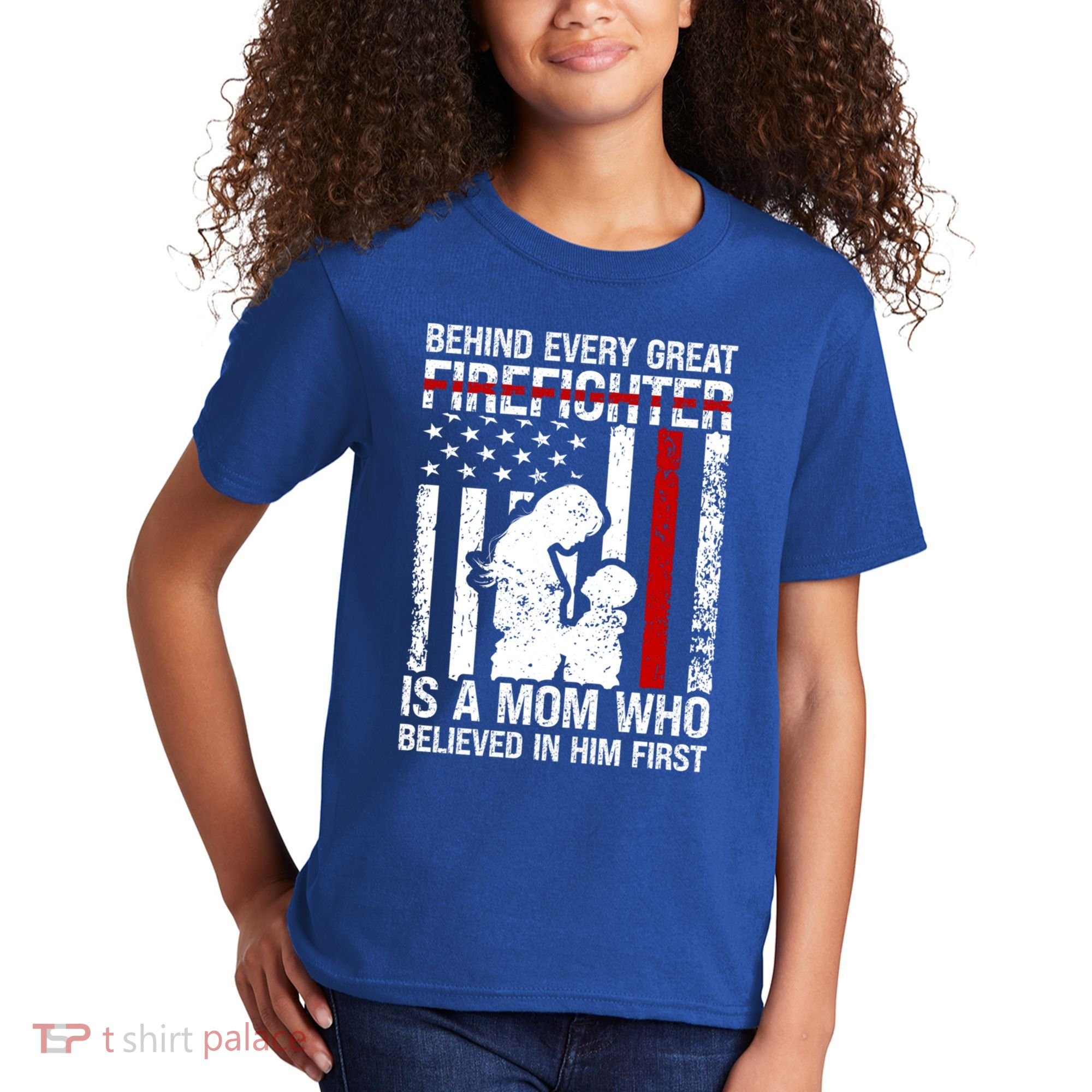 Firefighter Mom Who Believed Fire Mom Firefighter Mother Great Gift Kids T-Shirt