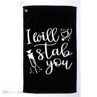 Funny Medical Worker Nurse CNA Golf Towel thumb 0