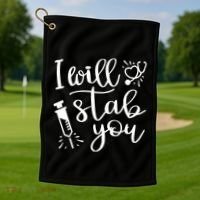 Funny Medical Worker Gift Cute Gift Nurse Cna Gift Golf Towel thumb 1