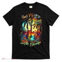 Find Me Where The Music Meets The Ocean Fun Gifts T-Shirt thumb 0