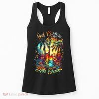 Find Me Where The Music Meets The Ocean Fun Gifts Women's Tank Top thumb 0