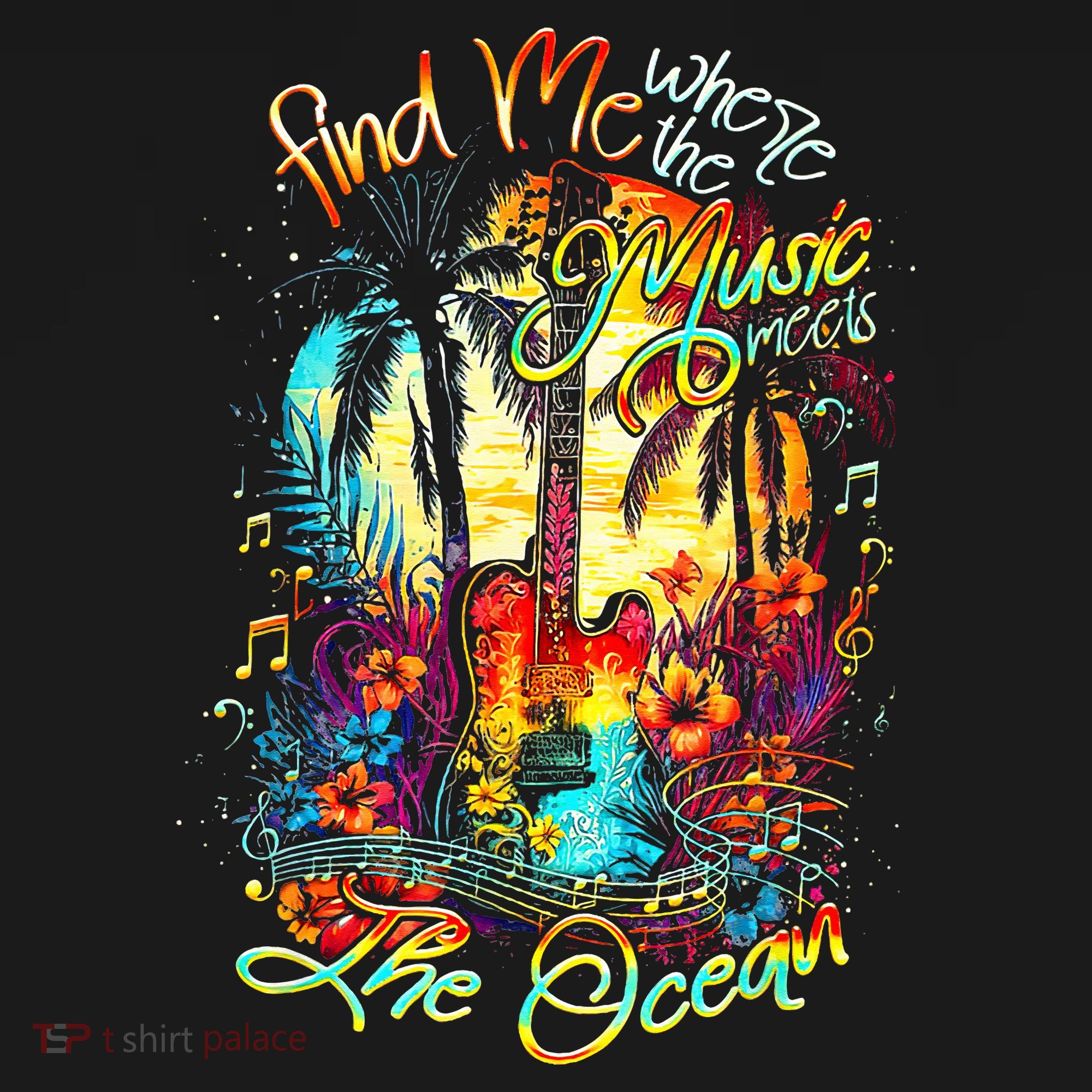 Find Me Where The Music Meets The Ocean Women's Hoodie