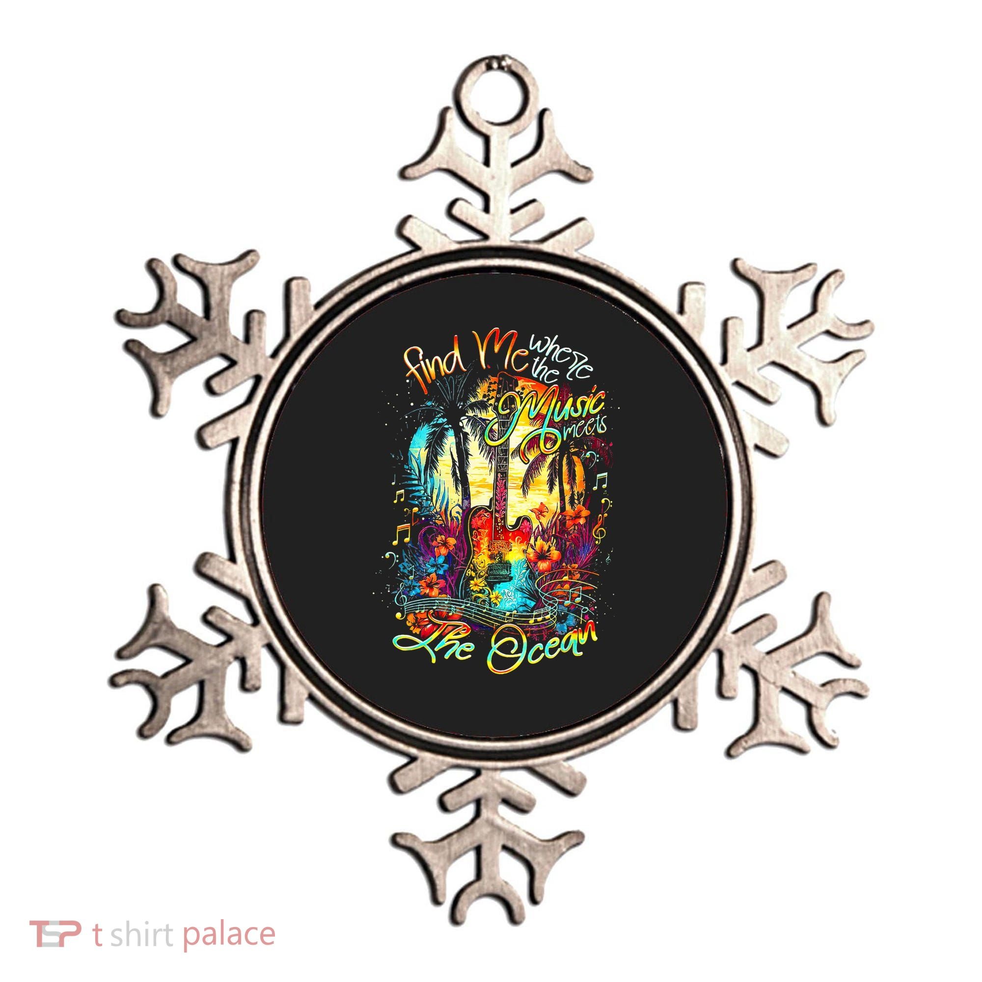 Find Me Where The Music Meets The Ocean Ornament
