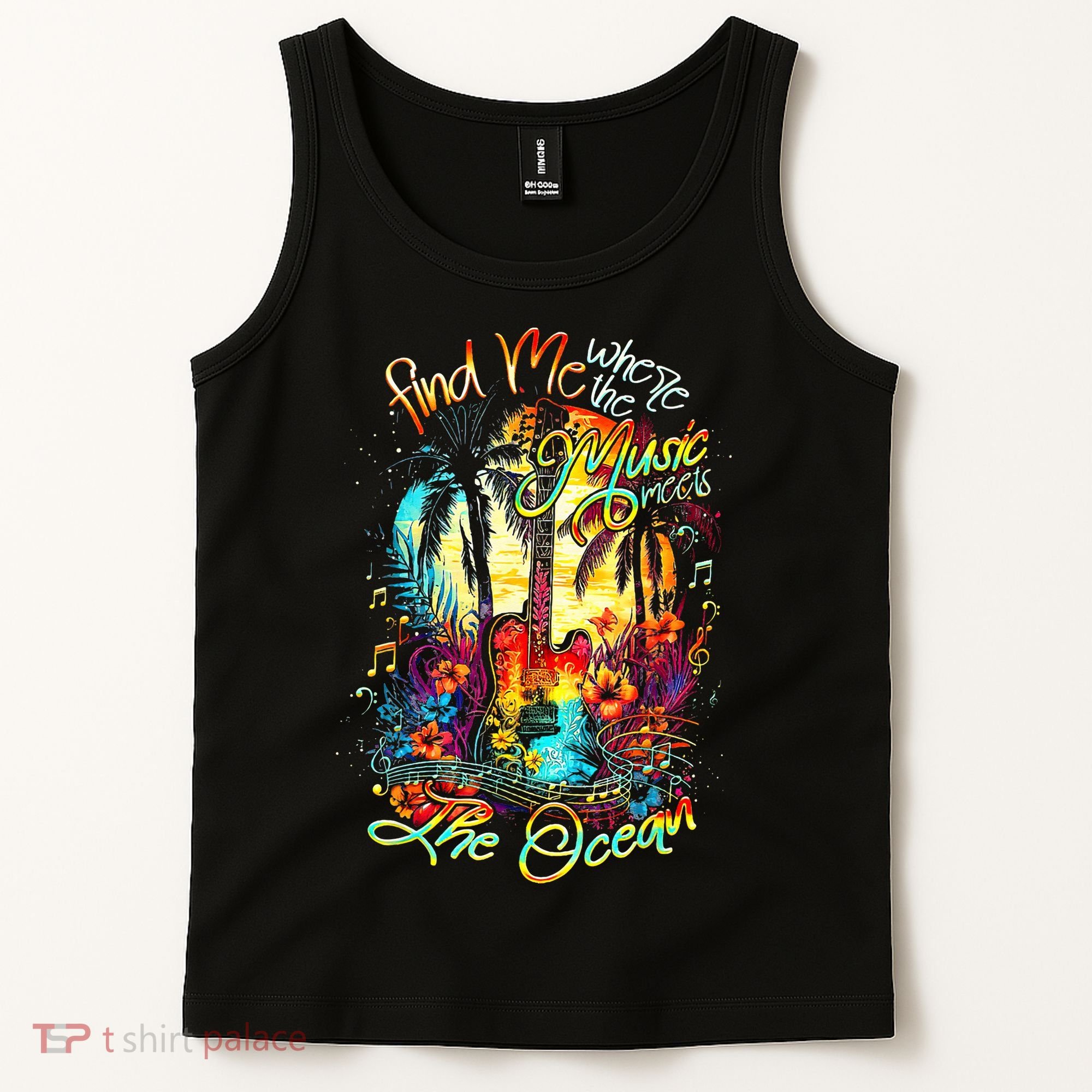 Find Me Where The Music Meets The Ocean Tank Top