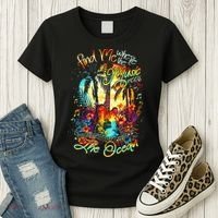 Find Me Where The Music Meets The Ocean Women's T-Shirt thumb 3