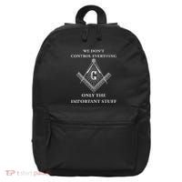 Freemason Masonic We Control The Important Stuff 16 in Basic Backpack thumb 0