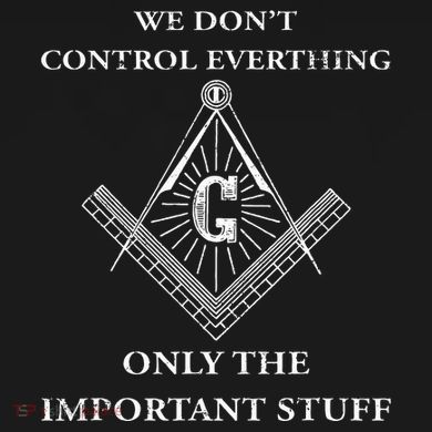 Freemason Masonic We Control The Important Stuff 16 in Basic Backpack