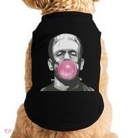 Frankenstein Monster With Pink Bubblegum Bubble Doggie Tank thumb 0
