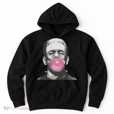 Frankenstein Monster With Pink Bubblegum Bubble Hoodie