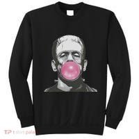 Frankenstein Monster With Pink Bubblegum Bubble Sweatshirt thumb 0