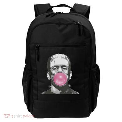 Frankenstein Monster With Pink Bubblegum Bubble Backpack