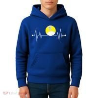 Funny Nine 9 Ball Pool Player Billiards Lover Heartbeat Gift Kids Hoodie thumb 4