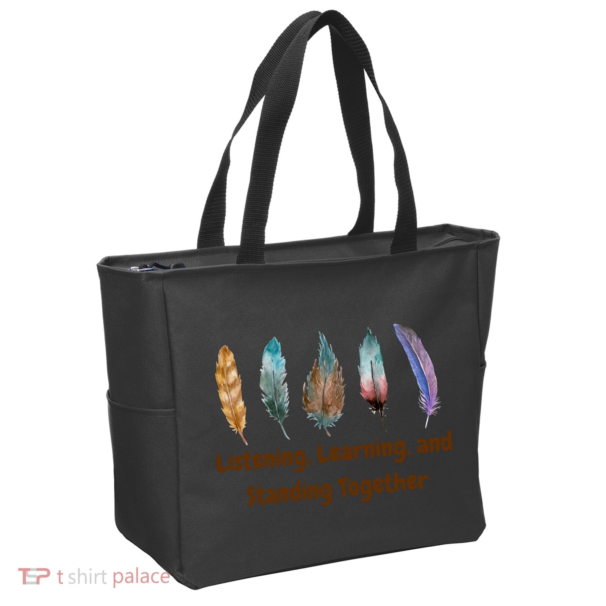 Feathers Native American Unity Day Orange Indigenous Tote Bag